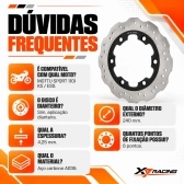 Disco Freio Dianteiro Moto Mottu Sport 110i KS/ESD Novo Aço Carbono