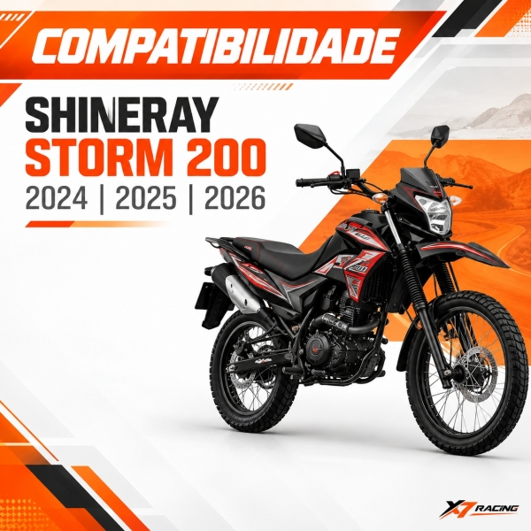 Disco Freio Traseiro Moto Shineray Strom 200 2024-2026 Novo Aço Carbono