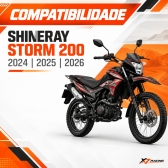 Disco Freio Traseiro Moto Shineray Strom 200 2024-2026 Novo Aço Carbono