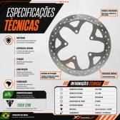 Disco Freio X7 Racing Triumph Tiger 1200 Aço Carbono