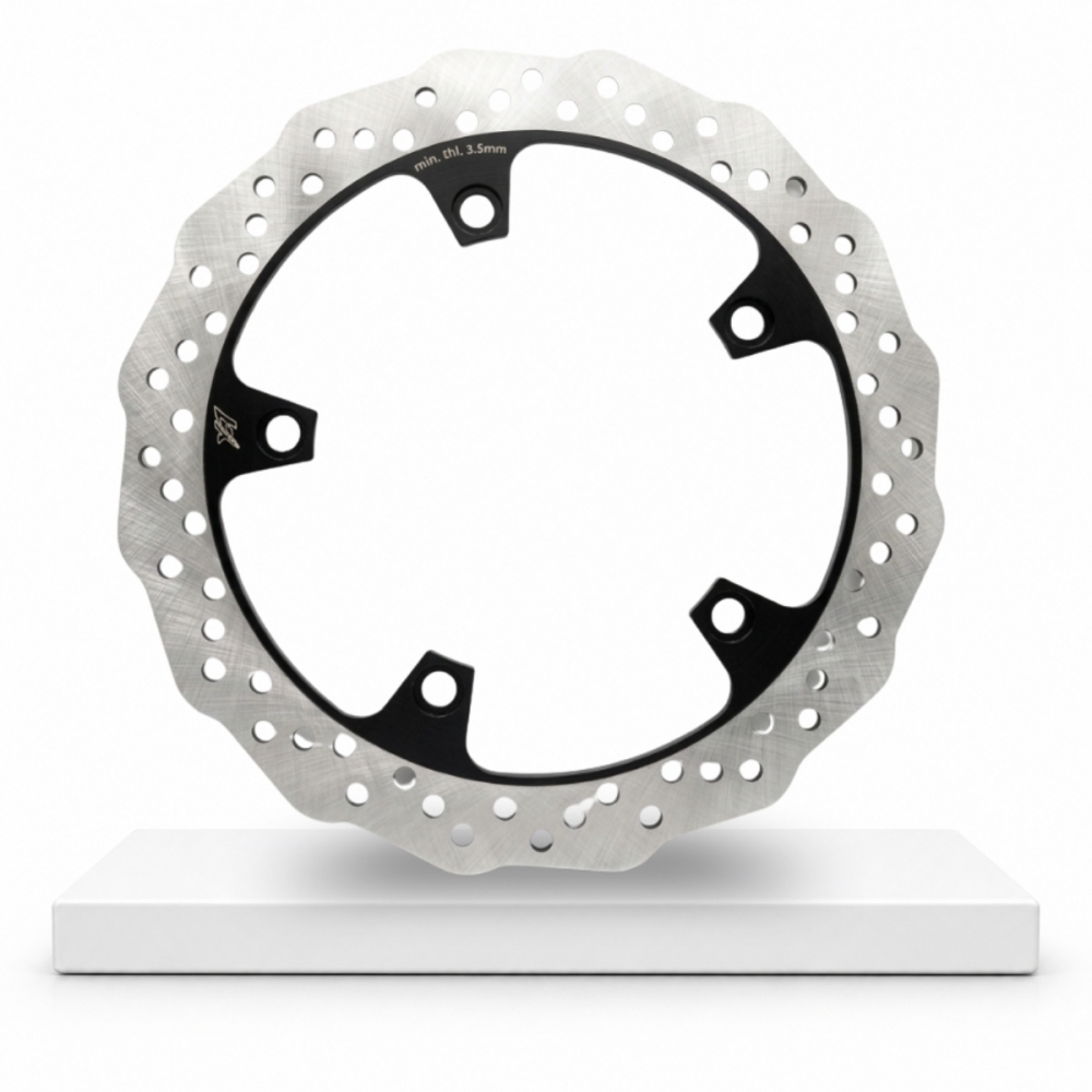 Disco Freio Dianteiro Novo Moto Haojue Dr 160 Aço Carbono 277mm