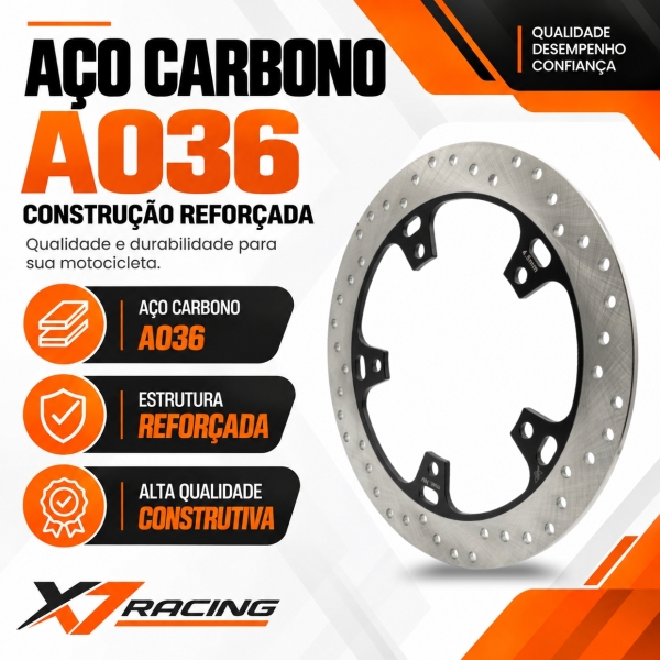 Disco Dianteiro Novo Compativel Para Royal Enfield Meteor Classic 350 300mm Aço A036