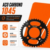 Coroa 38 Dentes CG 150 Titan Fan Aço Reforçado Alta Durabilidade
