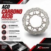Disco Freio Dianteiro Novo Compatível Para Moto Haojue Master Ride 150 270mm Aço Carbono
