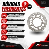 Disco Freio Dianteiro Novo Compatível Para Moto Haojue Master Ride 150 270mm Aço Carbono