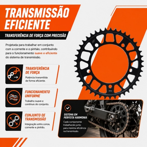 Coroa X7 Racing 42 Dentes Passe 525 Suzuki DL 1000 V-Strom