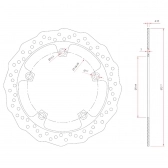 Disco Freio Dianteiro Novo Moto Haojue Dr 160 Aço Carbono 277mm