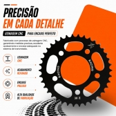 Coroa 38 Dentes X7 Racing Honda Strada Aço 1045 Alta Resistência