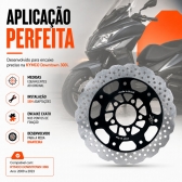 Disco de Freio Dianteiro X7 Racing Kymco Downtown 300i 2017 a 2023 Perfurado Racing