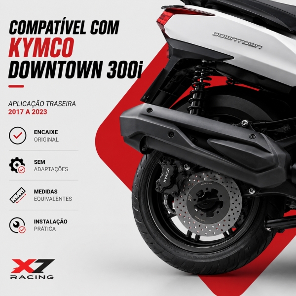 Disco Freio Traseiro Para Kymco Downtown 300i 2017 A 2023
