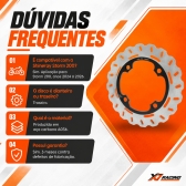 Disco Freio Traseiro Moto Shineray Strom 200 2024-2026 Novo Aço Carbono