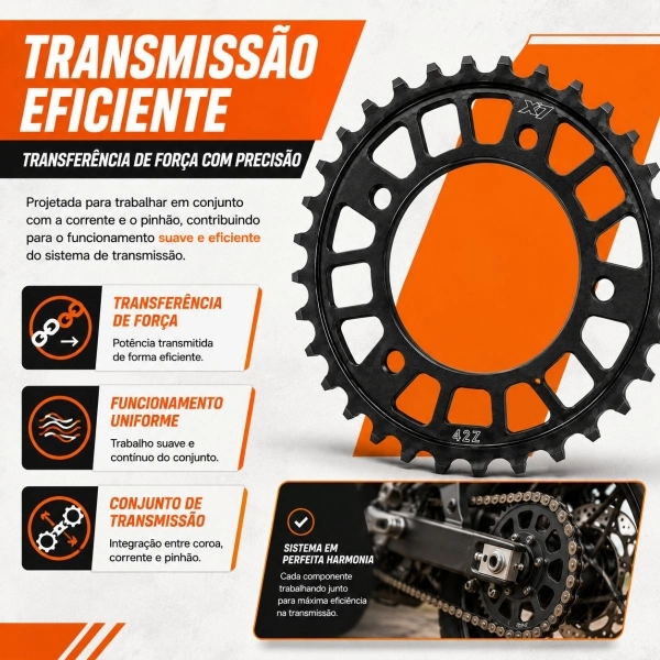 Pinhão X7 Racing 17 Dentes Passe 525H Para Suzuki DL 1000 GSXR 750