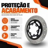 Disco De Freio Traseiro Novo Moto Kasinski Mirage 650 Reforçado Aço Carbono X7racing