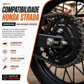 Coroa 38 Dentes X7 Racing Honda Strada Aço 1045 Alta Resistência