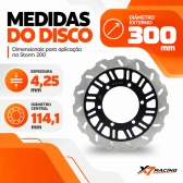 Disco Dianteiro Moto SHINERAY STROM 200 2024 2025 2026 2027 Aço