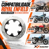 Disco Freio Traseiro Royal Enfield Himalayan 411 Scram 411 Continental GT 650 Interceptor 650