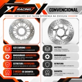 DISCO FREIO DIANTEIRO HAOJUE NK 150 240MM X7 RACING
