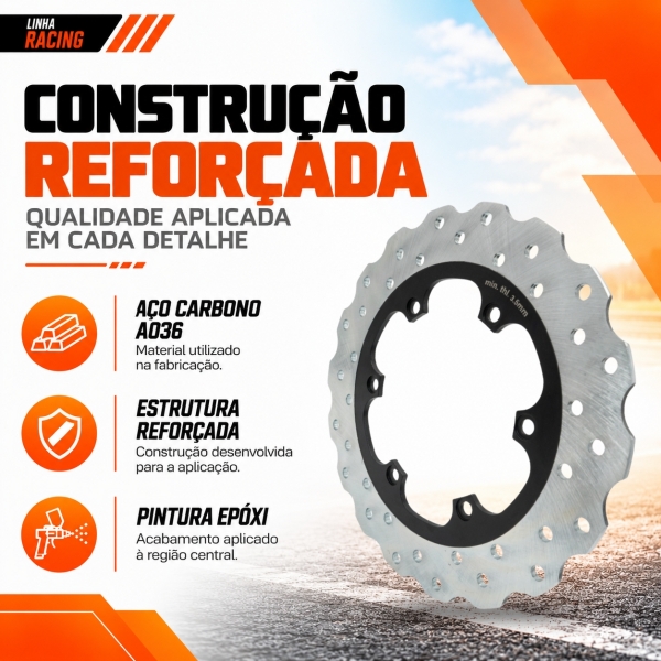 Disco de Freio Traseiro Bajaj Dominar 160/200 2024 2025 2026 2027 Novo