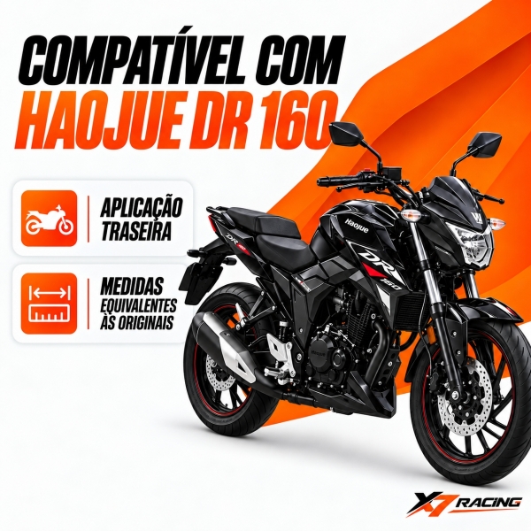 Disco de Freio Traseiro Aço Carbono A036 Haojue DR160 Novo