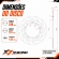 Disco de Freio Dianteiro Aço Carbono Haojue DK 160 / DK 150 Novo