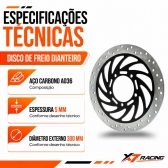 Disco Dianteiro Novo Moto Bajaj Dominar 160/200 Cilindradas