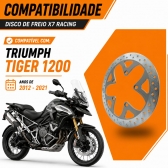 Disco Freio X7 Racing Triumph Tiger 1200 Aço Carbono