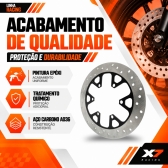 Disco Freio Traseiro Moto Royal Enfield Hunter 350 Novo Aço Carbono