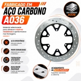 Disco De Freio Traseiro Meteor 350 X7 Racing Perfurado Alta Performance