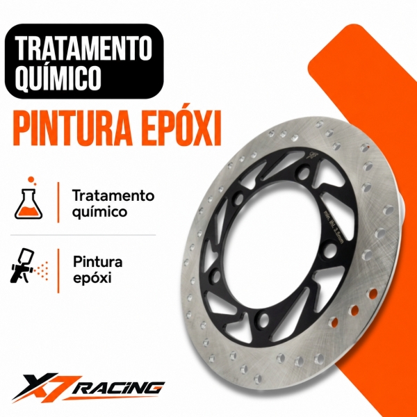 Disco de Freio Dianteiro Aço Carbono Haojue DK 160 / DK 150 Novo