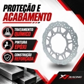 Disco Freio Dianteiro Novo Compatível Para Moto Haojue Master Ride 150 270mm Aço Carbono