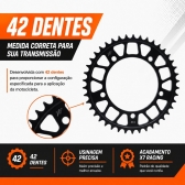 Coroa X7 Racing 42 Dentes Passe 525 Suzuki DL 1000 V-Strom
