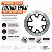 Disco De Freio Traseiro Meteor 350 X7 Racing Perfurado Alta Performance