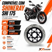Disco Freio Dianteiro Moto Shineray SHI 175 2024 Aço A036 Novo