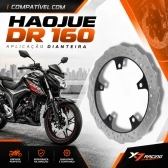 Disco Freio Dianteiro Novo Moto Haojue Dr 160 Aço Carbono 277mm