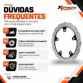 Disco Freio Dianteiro Novo Moto Haojue Dr 160 Aço Carbono 277mm