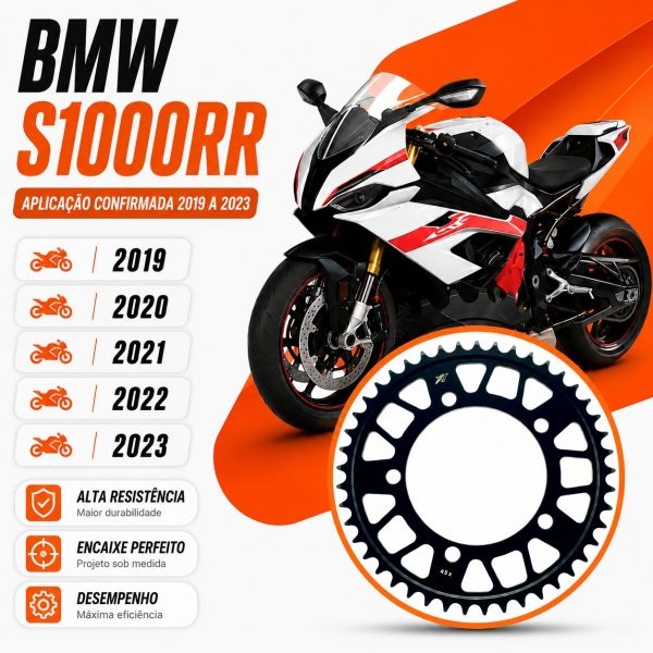 Coroa X7 17 Dentes BMW S1000RR Passe 525H Alta Resistência