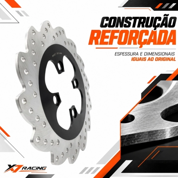 Disco Freio Dianteiro Moto Shineray Jet 50/125 220mm Novo X7racing
