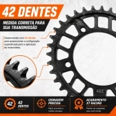 Pinhão X7 Racing 17 Dentes Passe 525H Para Suzuki DL 1000 GSXR 750