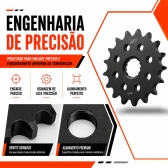 Pinhão X7 Racing 17 Dentes Passe 525H Para Suzuki DL 1000 GSXR 750