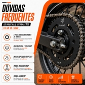 Coroa 38 Dentes X7 Racing Honda Strada Aço 1045 Alta Resistência