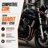 Disco de Freio Dianteiro X7 Racing Bandit TR Aço Carbono A036 Perfurado Preto