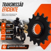 Pinhão X7 16 Dentes BMW F800 GS 2012 a 2018 Passe 525