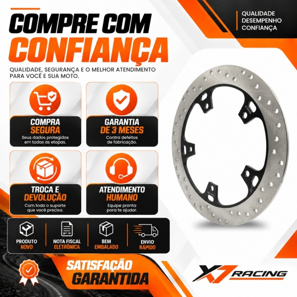 Disco Dianteiro Novo Compativel Para Royal Enfield Meteor Classic 350 300mm Aço A036